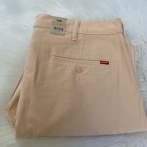 NEW wTag-LEVI’S Pink Standard Taper Stretch XX Chino Pants 40 x 30